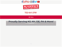 Tablet Screenshot of njofficefurnituredepot.com